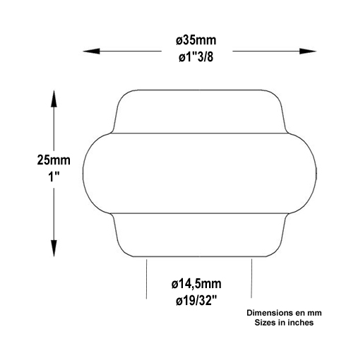 Garniture courte  souder 14mm FB1502 Garniture et manchon En acier  souder FB1502