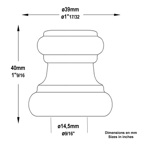 Garniture basse  souder 14mm FB1506 Garniture et manchon En acier  souder FB1506