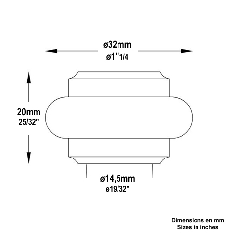 Garniture courte  bloquer 14mm FB1574 Garniture et manchon En acier  bloquer FB1574