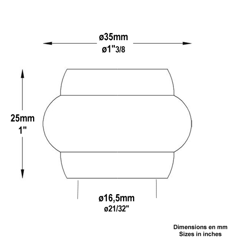 Garniture courte  souder 16mm FB1576 Garniture et manchon En acier  bloquer FB1576