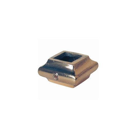 Garniture courte laiton poli 14x14mm FB1617 Garniture et manchon En laiton poli verni FB1617