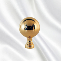 Boule escalier laiton poli H60mm