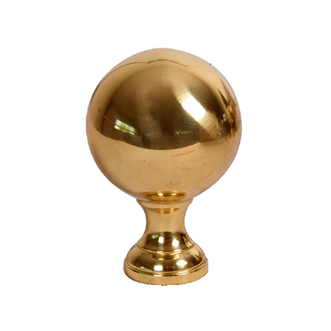 Boule escalier laiton poli H130mm FC1710 Boule et pommeau Pommeau laiton FC1710