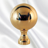 Boule escalier laiton poli H150mm