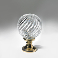 Pommeau cristal souffl