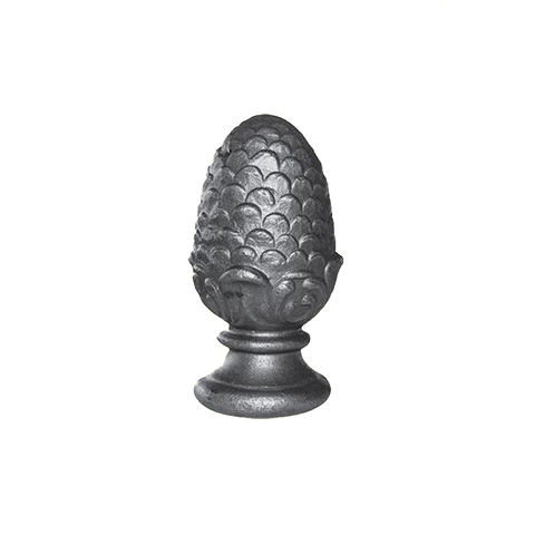 Pomme de pin forge H55mm FC1760 Boule et pommeau Pommeau acier FC1760
