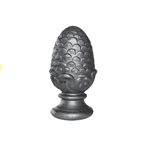 Pomme de pin forge H85mm FC1761 Boule et pommeau Pommeau acier FC1761