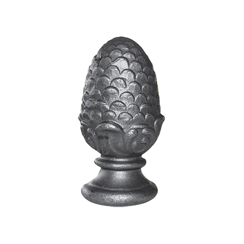 Pomme de pin forge H120mm FC1762 Boule et pommeau Pommeau acier FC1762