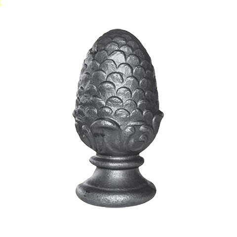 Pomme de pin forge H150mm FC1763 Boule et pommeau Pommeau acier FC1763