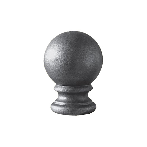 Boule escalier acier forge H85 FC1764 Boule et pommeau Pommeau acier FC1764