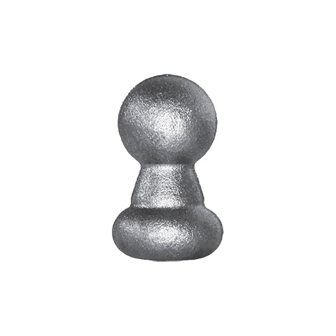 Ornement forg H50x30mm FC1776 Boule et pommeau Pommeau acier FC1776