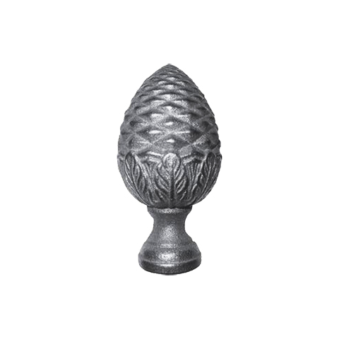 Pommeau pigne fonte H120mm FC1784 Boule et pommeau Pommeau fonte FC1784