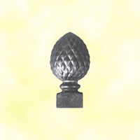 Pommeau pigne fonte H120mm
