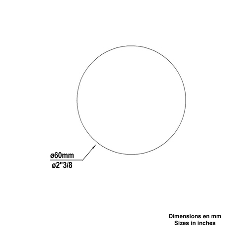 Bille boule de forge  60mm FD1808 Boule, Bille de forge Boule lisse FD1808