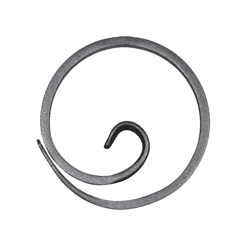 Escargot cercle 110mm 12x6mm FE1931 Cercle En acier escargot FE1931