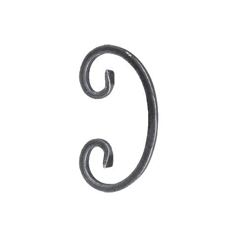 Volute forge en C H135 8 FF2004 Volute Volute extrmit simple FF2004