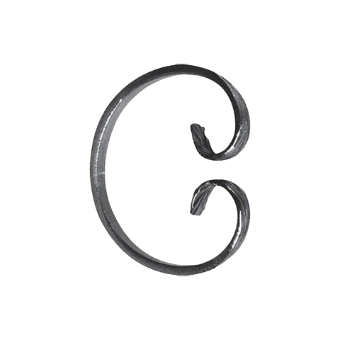 Volute forge en C H115 16x6 FF2080 Volute Volute extr patte d'oie FF2080