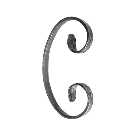 Volute forge en C H150 12x6 FF2092 Volute Volute extr patte d'oie FF2092