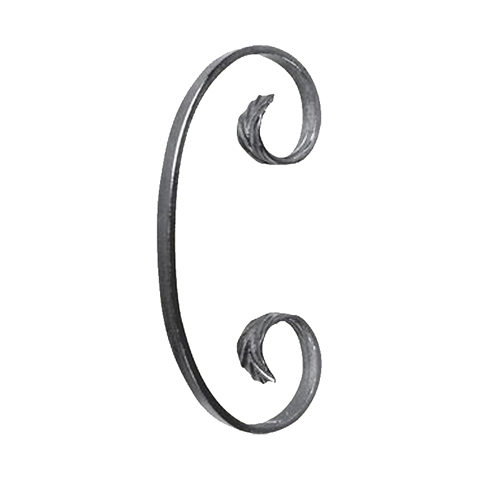 Volute forge en C H190 16x6 FF2097 Volute Volute extr patte d'oie FF2097