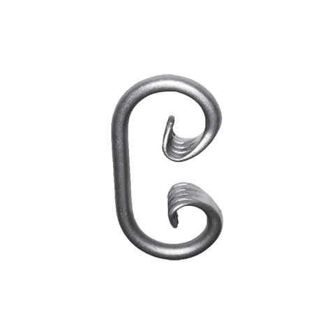 Volute forge en C H135 12 FF2098 Volute Volute extr patte d'oie FF2098