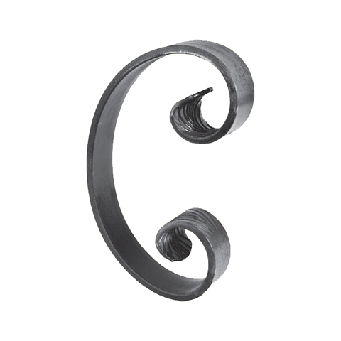 Volute forge en C H250mm 40x8mm FF2126 Volute Volute grande section FF2126