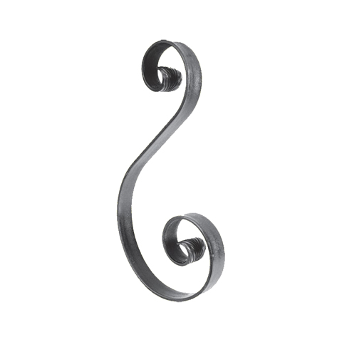 Volute forge en S H500mm 40x8mm FF2127 Volute Volute grande section FF2127