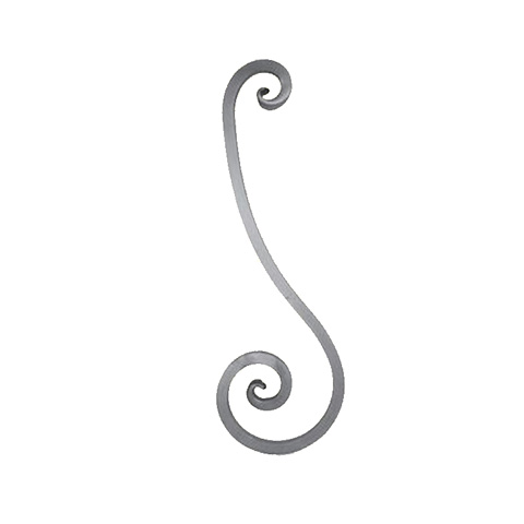 Volute forge en S H820mm 25x25mm FF2162 Volute Volute grande section FF2162