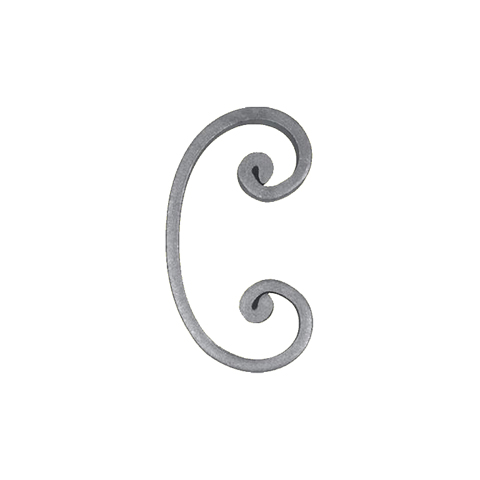 Volute noyaux en C H117mm 16x6mm FF2196 Volute Volute extrmit noyau FF2196