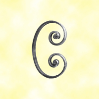Volute noyaux en C H150mm 14x6mm