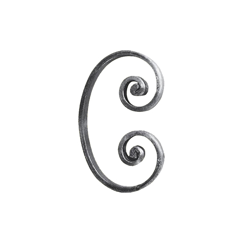 Volute noyaux en C H150mm 14x6mm FF2197 Volute Volute extrmit noyau FF2197
