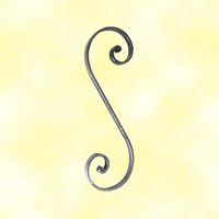 Volute noyaux en S H300mm 14x6mm