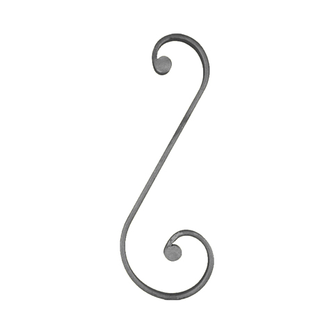 Volute noyaux en S H380mm 20x8mm FF2199 Volute Volute extrmit noyau FF2199