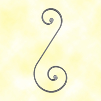 Volute noyaux en S H480mm 20x8mm