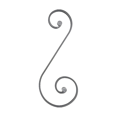 Volute noyaux en S H480mm 20x8mm FF2201 Volute Volute extrmit noyau FF2201