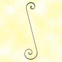 Volute noyaux en S H930mm 20x8mm