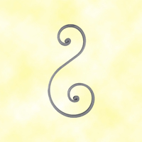 Volute noyaux en S H220mm 16x6mm