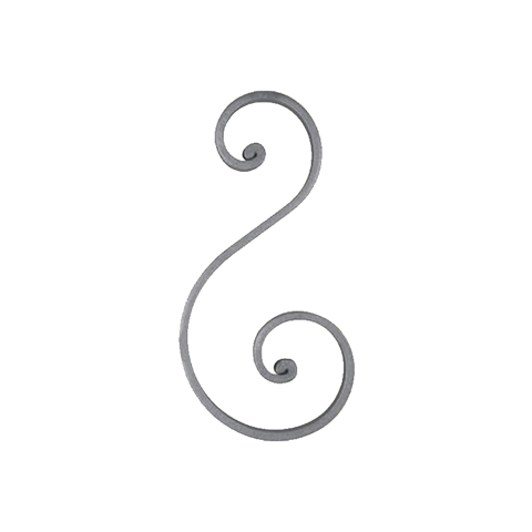 Volute noyaux en S H220mm 16x6mm FF2206 Volute Volute extrmit noyau FF2206