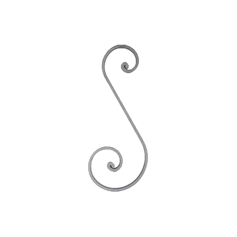Volute noyaux en S H290mm 16x6mm FF2207 Volute Volute extrmit noyau FF2207