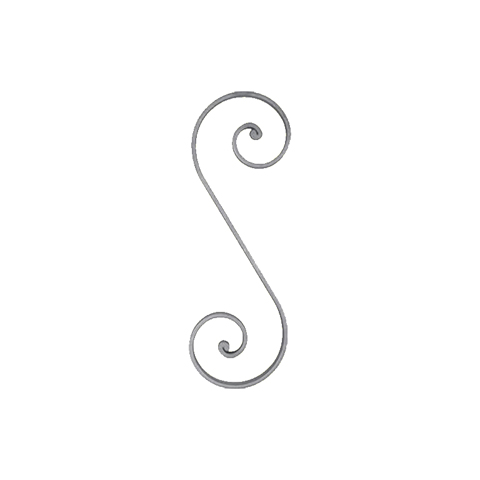 Volute noyaux en S H375mm 16x6mm FF2208 Volute Volute extrmit noyau FF2208
