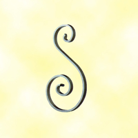 Volute alu en S H225mm 14x5mm
