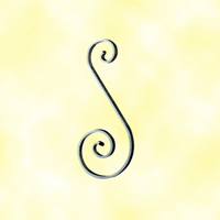 Volute alu en S H290mm 14x5mm