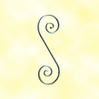 Volute alu en S H360mm 14x5mm