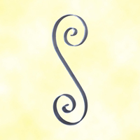 Volute alu en S H361mm 20x3mm