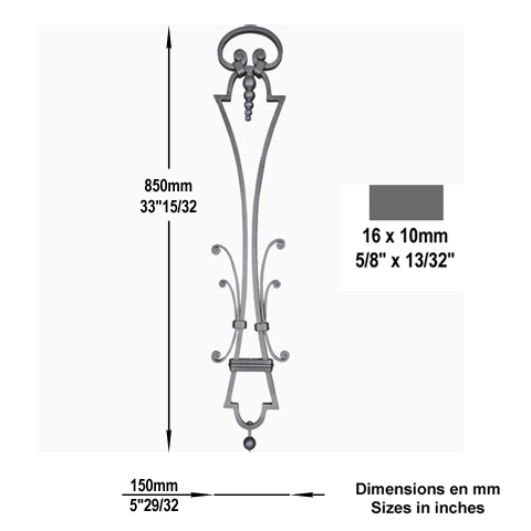 Panneau dco H850 16x10 FG2348 Panneau dcoratif Panneau dco FG2348