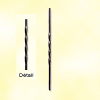 Balustre torsad H600mm 12x12mm