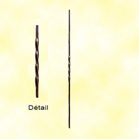 Balustre torsad H1100mm 12x12mm