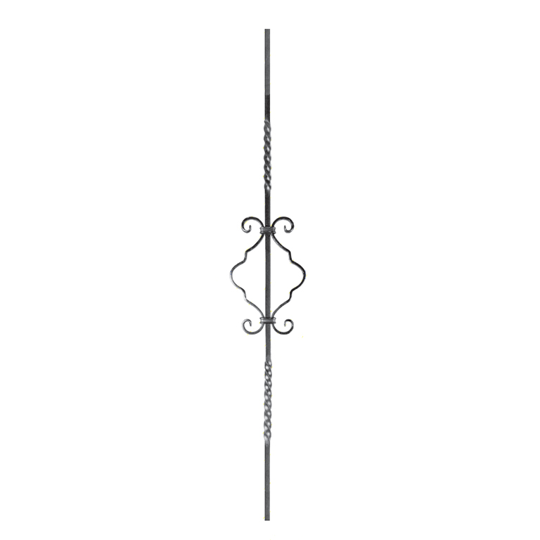 Balustre assembl H900mm 12x12mm FG2548 Balustre Acier assembl FG2548
