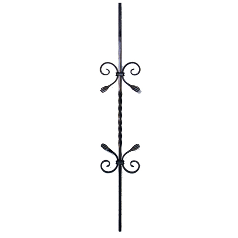 Balustre assembl H950mm 12x12mm FG2552 Balustre Acier assembl FG2552