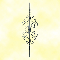 Balustre assembl H900mm 12x12mm