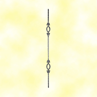 Balustre martel H950mm 14x14